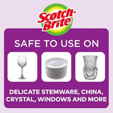 Scotch-Brite Gentle Clean Delicate Scrub Sponges, For Washing Dishes and Cleaning Kitchen, 3 Scrub Sponges